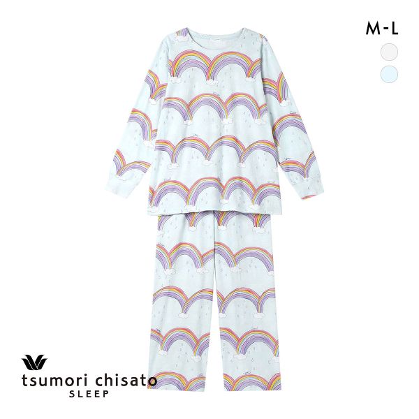 ワコール ツモリチサト 虹 パジャマ 長袖 ルームウェア 上下セット 綿100％ Wacoal tsumori chisato SLEEP