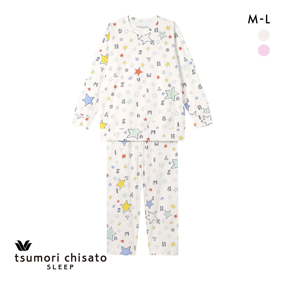 ワコール ツモリチサト スター パジャマ 上下セット ルームウェア 綿100％ Wacoal tsumori chisato SLEEP