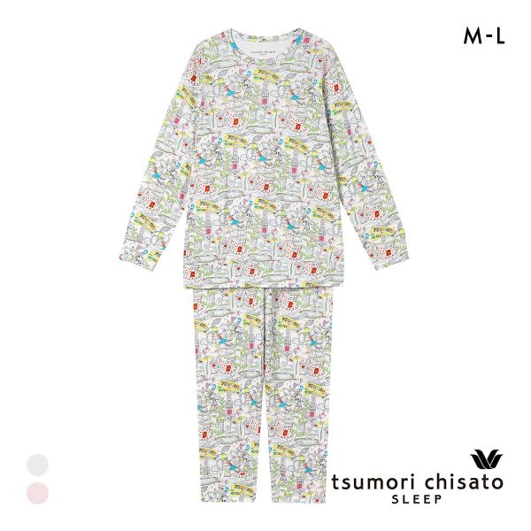 ワコール ツモリチサト 不思議の国 パジャマ 長袖 上下セット ルームウェア 綿100％ Wacoal tsumori chisato SLEEP