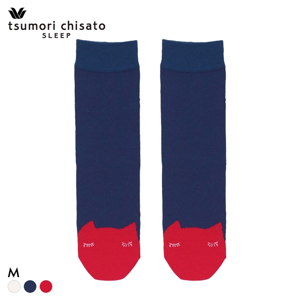 ワコール ツモリチサト ソックス ねこ 靴下 M 綿混 Wacoal tsumori chisato SLEEP
