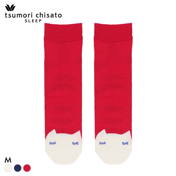 ワコール ツモリチサト ソックス ねこ 靴下 M 綿混 Wacoal tsumori chisato SLEEP