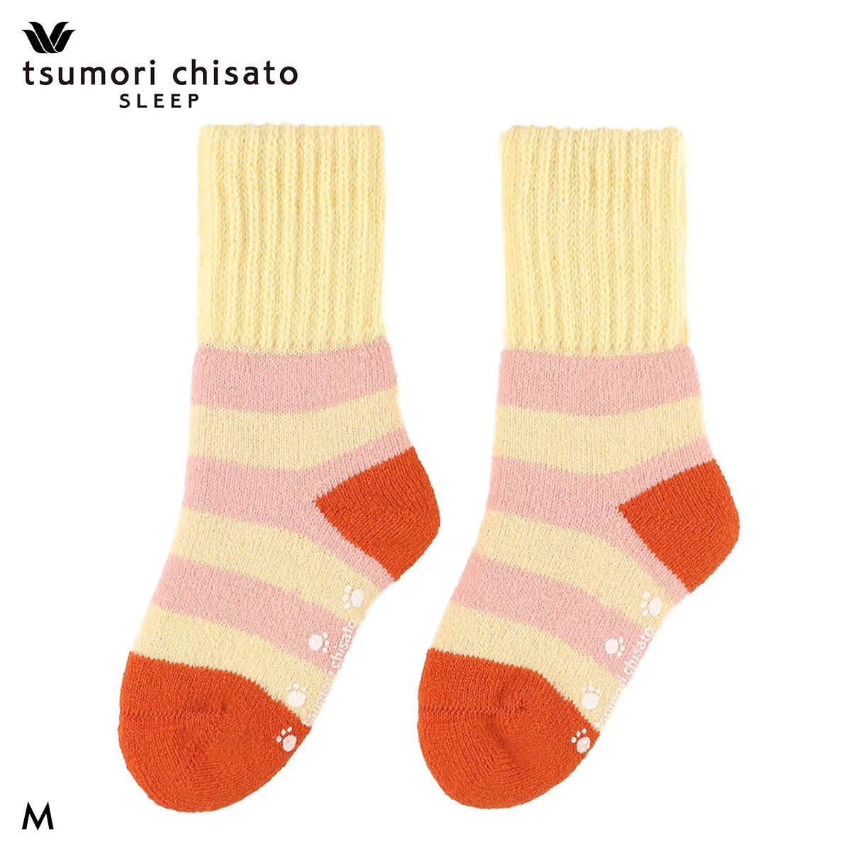 ワコール ツモリチサト スリープ ソックス 靴下 肌側起毛 すべり止めつき Wacoal tsumori chisato SLEEP(CR-クリーム-M)