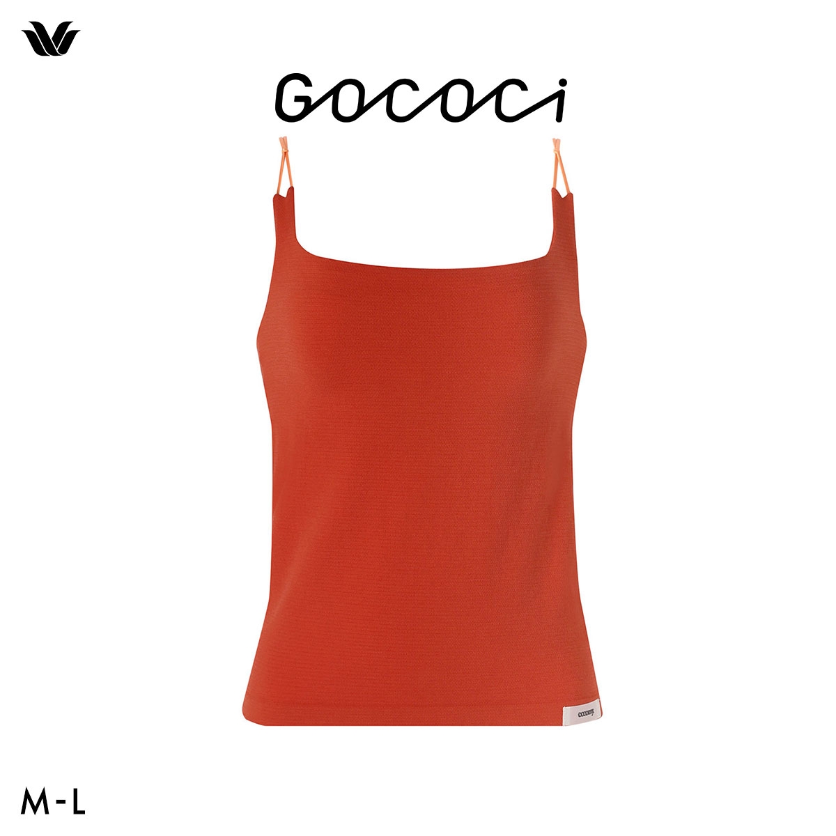 ワコール ゴコチ cooomy. クーミー カップ付き インナー キャミソール UGG123 ML Wacoal GOCOCi ブラトップ ブラキャミ(REG-レンガ-M)