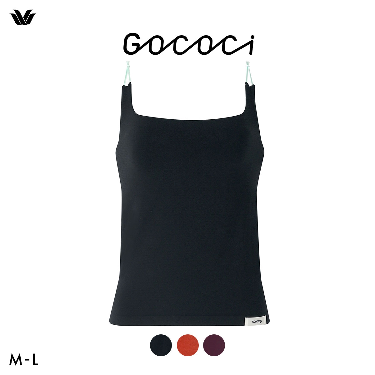 ワコール ゴコチ cooomy. クーミー カップ付き インナー キャミソール UGG123 ML Wacoal GOCOCi ブラトップ ブラキャミ