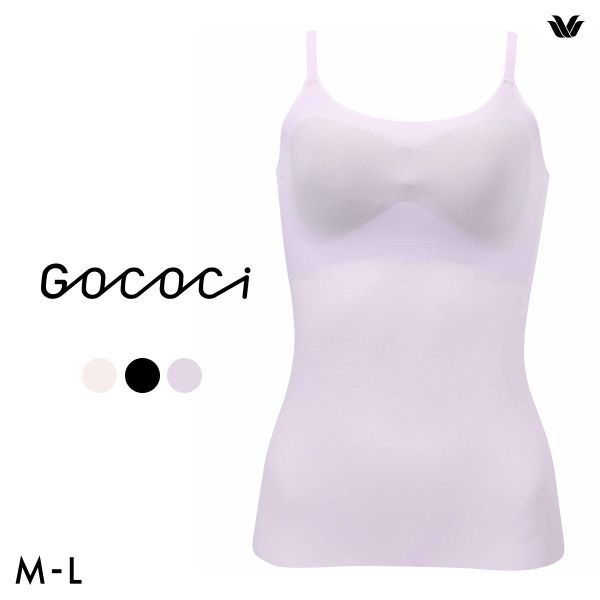 ワコール Wacoal ゴコチ GOCOCi UGG171 涼感 キャミソール インナー カップ付き シームレス 無縫製 吸汗速乾 ML