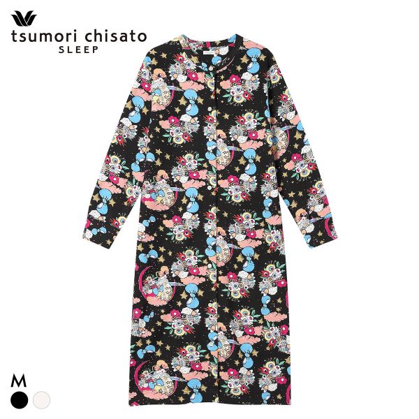 ワコール ツモリチサト 不思議の国 ワンピース ルームウェア ネグリジェ 長袖 パジャマ 肌側起毛 あったか Wacoal tsumori chisato SLEEP