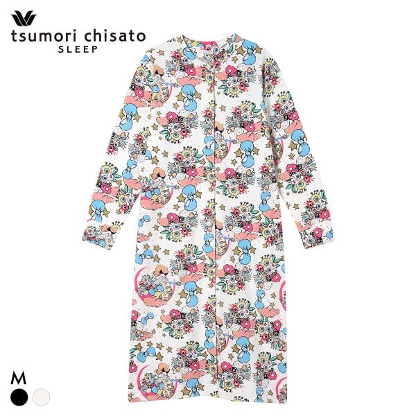 ワコール ツモリチサト 不思議の国 ワンピース ルームウェア ネグリジェ 長袖 パジャマ 肌側起毛 あったか Wacoal tsumori chisato SLEEP