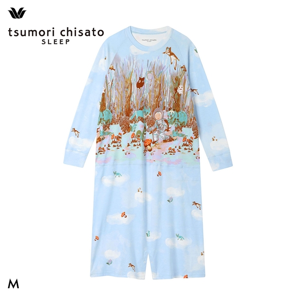 ワコール ツモリチサト 森の惑星 パジャマ ワンピース ルームウェア 長袖 ロンパース 綿100％ Wacoal tsumori chisato SLEEP