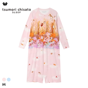 ワコール ツモリチサト 森の惑星 パジャマ ワンピース ルームウェア 長袖 ロンパース 綿100％ Wacoal tsumori chisato SLEEP