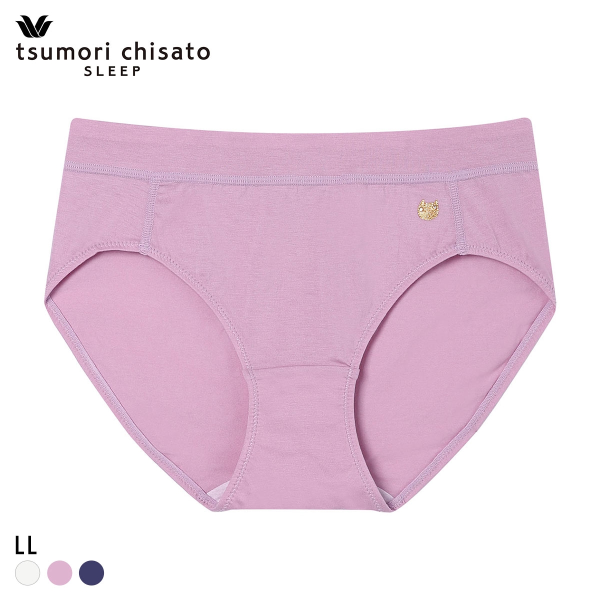 ワコール ツモリチサト ショーツ あさめ LL 綿混 やわらかな肌ざわり Wacoal tsumori chisato SLEEP 大きいサイズ(PI-ピンク-LL)