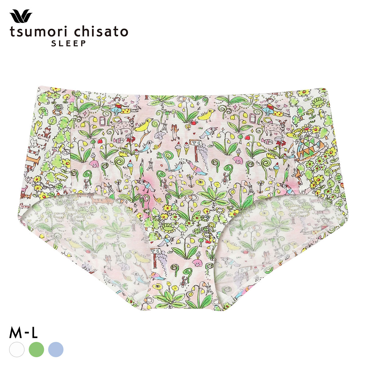 ワコール ツモリチサト 森の中でグランピング ショーツ ノーマル ML Wacoal tsumori chisato SLEEP(ME-メロン-M)