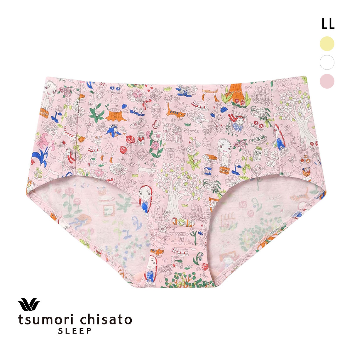 ワコール ツモリチサト ワンダーフォレスト ショーツ LL Wacoal tsumori chisato SLEEP(PI-ピンク-LL)
