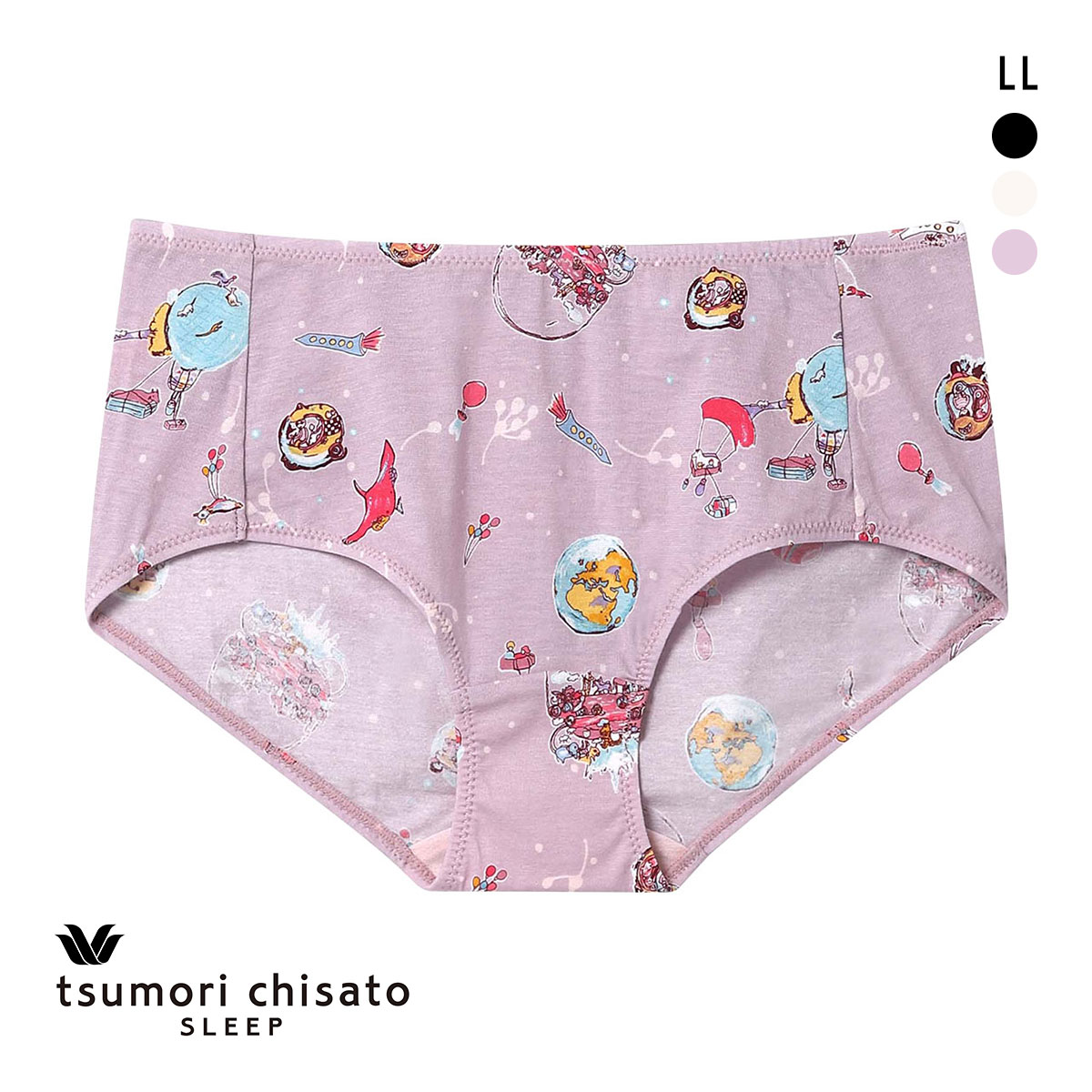 ワコール ツモリチサト 空に輝く星座 ショーツ ノーマル LL Wacoal tsumori chisato SLEEP(PI-ピンク-LL)