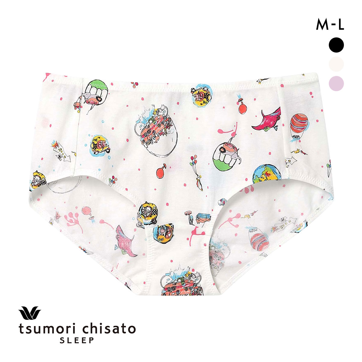 ワコール ツモリチサト 空に輝く星座 ショーツ ノーマル ML Wacoal tsumori chisato SLEEP(IV-アイボリー-M)