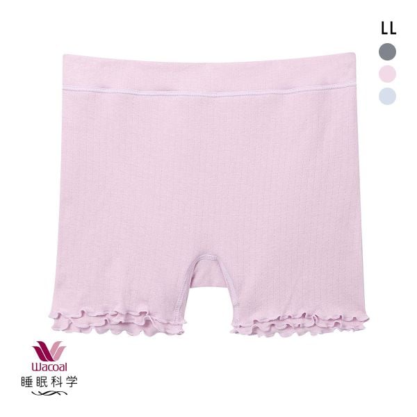 ワコール 睡眠科学 ねはだ着 ショーツ ボーイレングス ボトムス インナー ルームウェア LL 綿100％ Wacoal