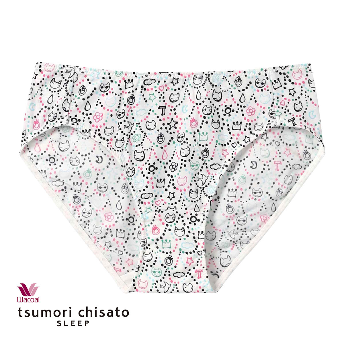 ワコール Wacoal ツモリチサト tsumori chisato SLEEP ショーツ ノーマル ML ローライズ 単品(IV-アイボリー-M)