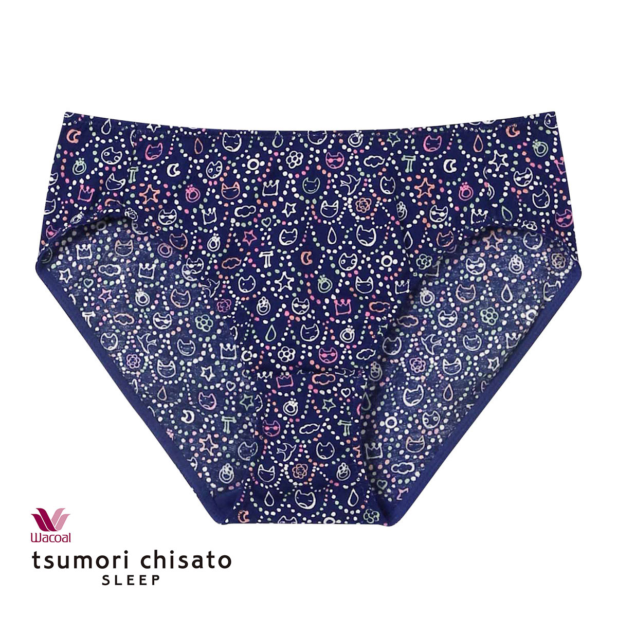 ワコール Wacoal ツモリチサト tsumori chisato SLEEP ショーツ ノーマル ML ローライズ 単品(NV-ネイビー-M)