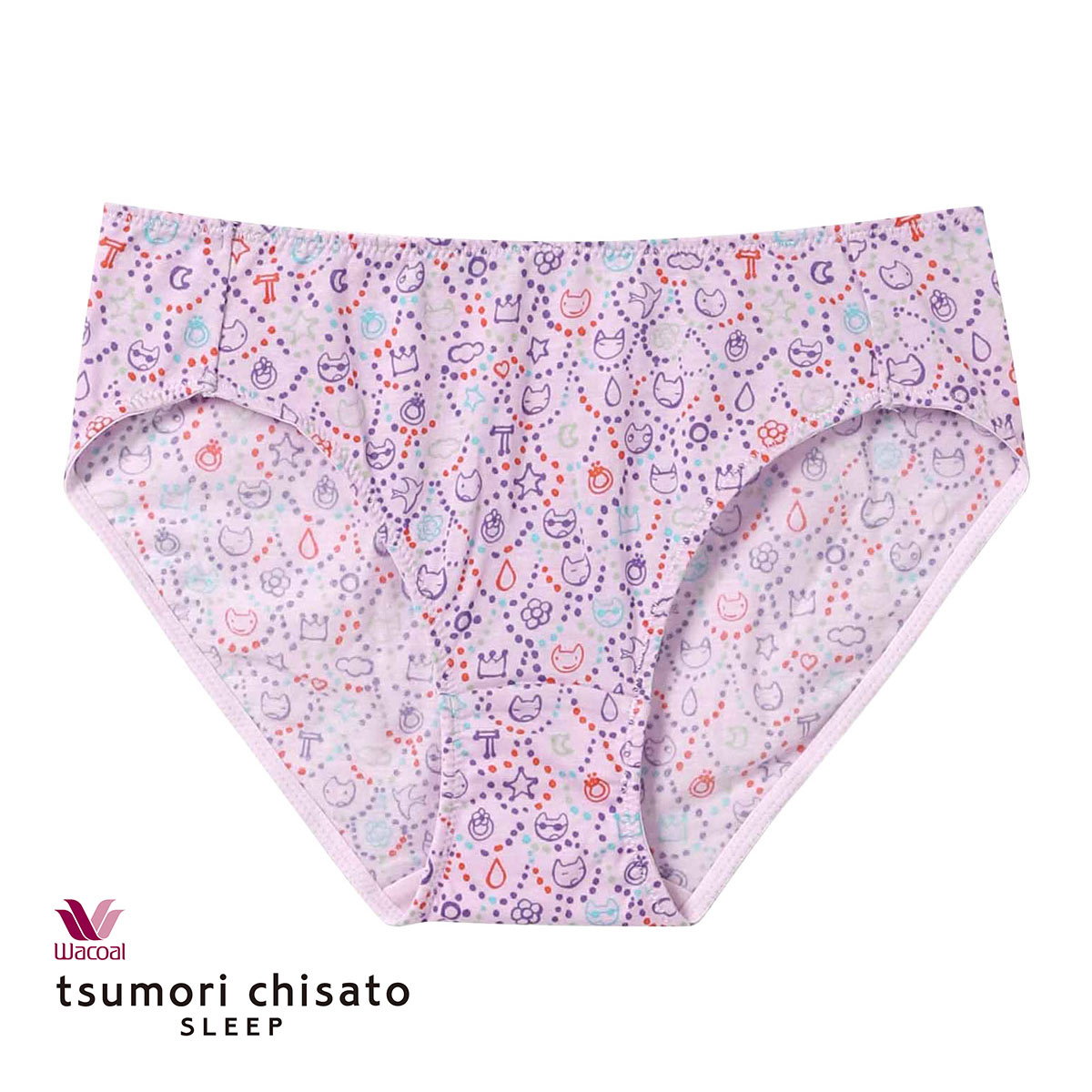 ワコール Wacoal ツモリチサト tsumori chisato SLEEP ショーツ ノーマル ML ローライズ 単品(PU-パープル-M)