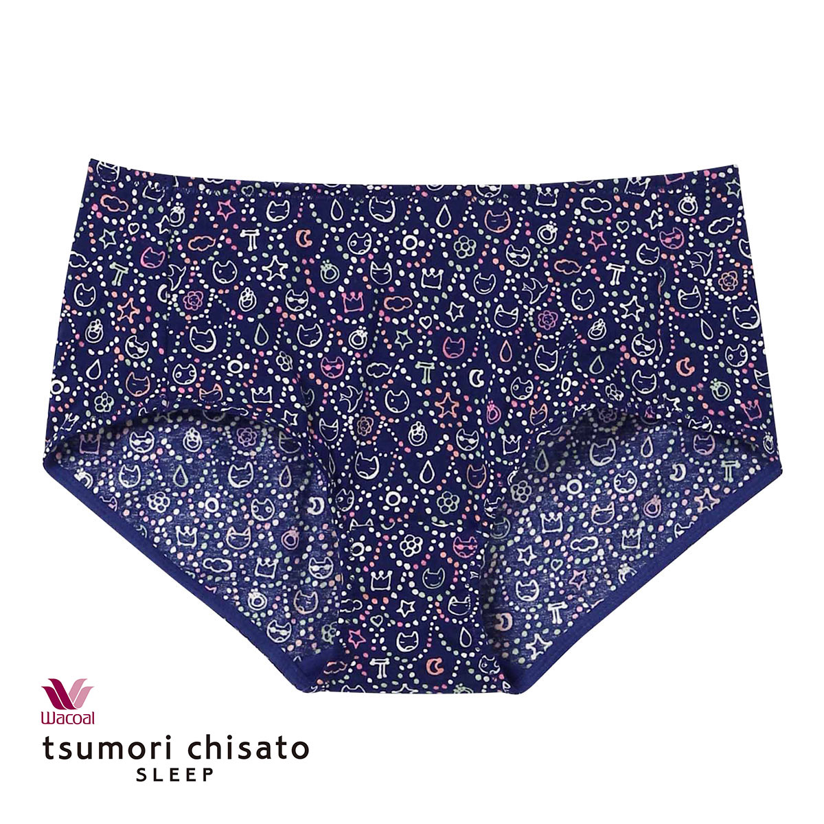 ワコール Wacoal ツモリチサト tsumori chisato SLEEP ショーツ ML スタンダード 単品(NV-ネイビー-M)