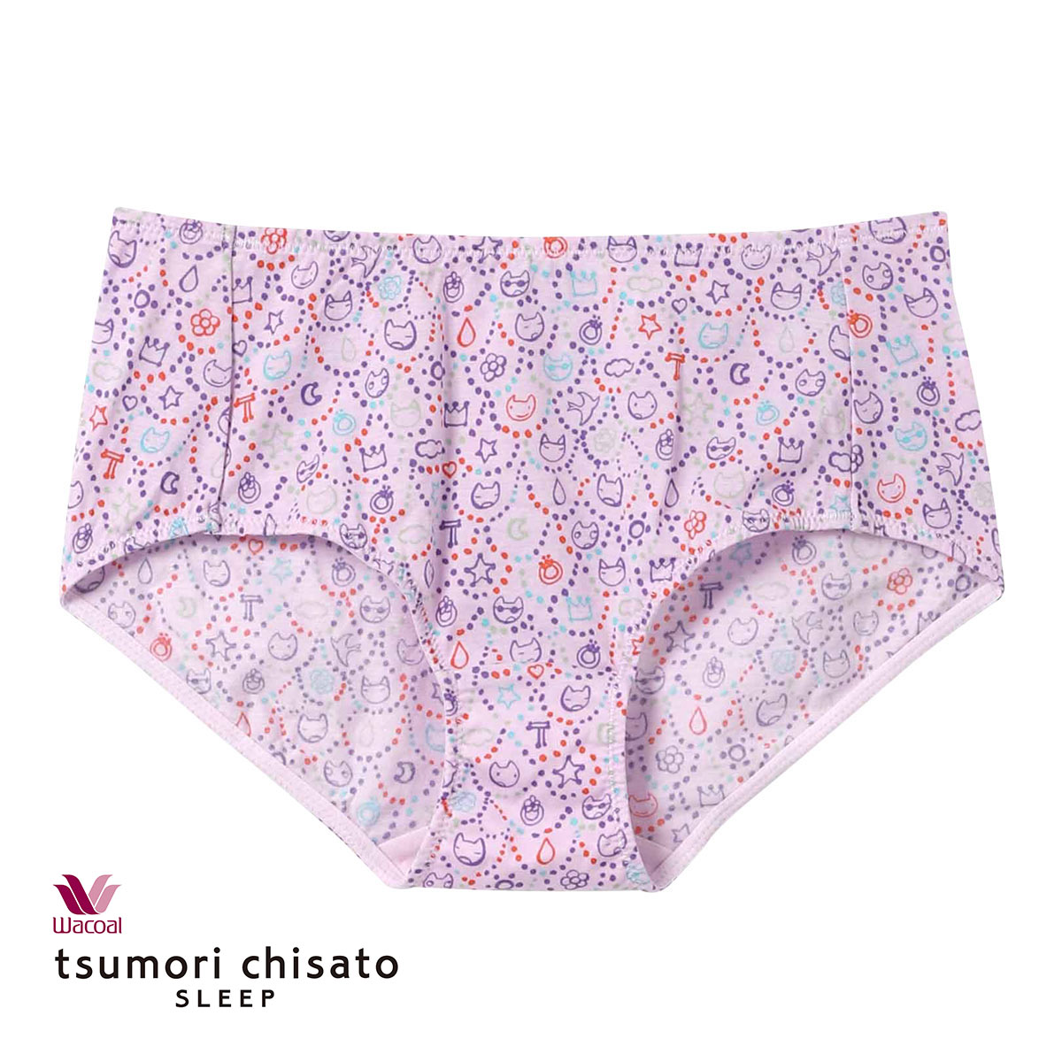 ワコール Wacoal ツモリチサト tsumori chisato SLEEP ショーツ ML スタンダード 単品(PU-パープル-M)