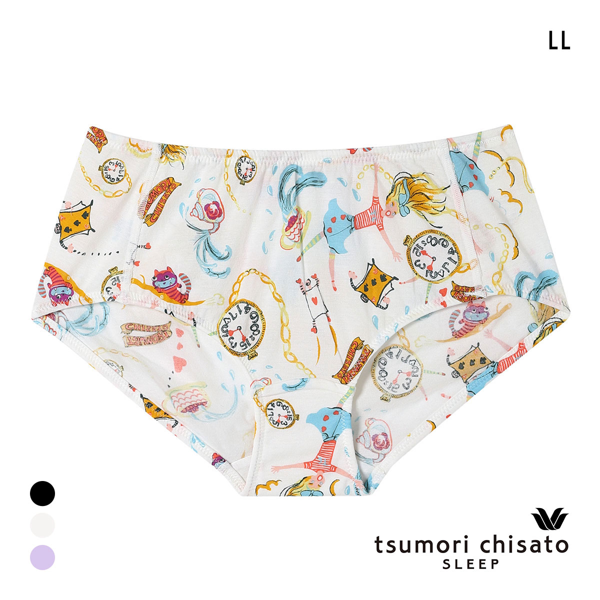 ワコール ツモリチサト 不思議の国 ショーツ ノーマル LL 綿混 Wacoal tsumori chisato SLEEP(IV-アイボリー-LL)