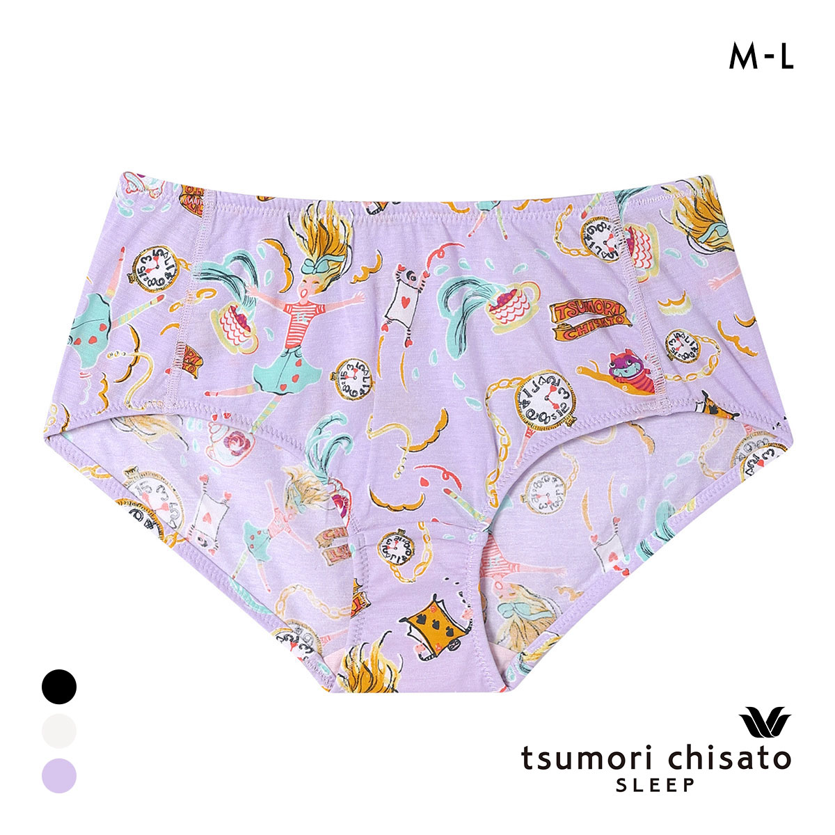 ワコール ツモリチサト 不思議の国 ショーツ ノーマル ML 綿混 Wacoal tsumori chisato SLEEP(PU-パープル-M)