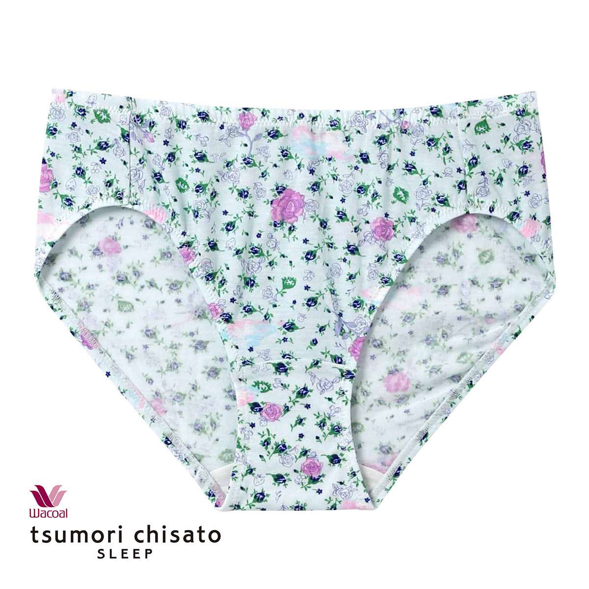 ワコール Wacoal ツモリチサト tsumori chisato SLEEP パリへの旅 ショーツ ノーマル ML ローライズ 単品(SX-サックス-M)