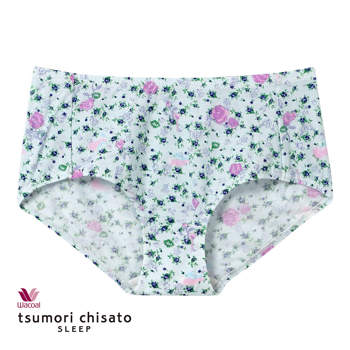 ワコール Wacoal ツモリチサト tsumori chisato SLEEP パリへの旅 ショーツ ボーイレングス ML 単品(SX-サックス-M)