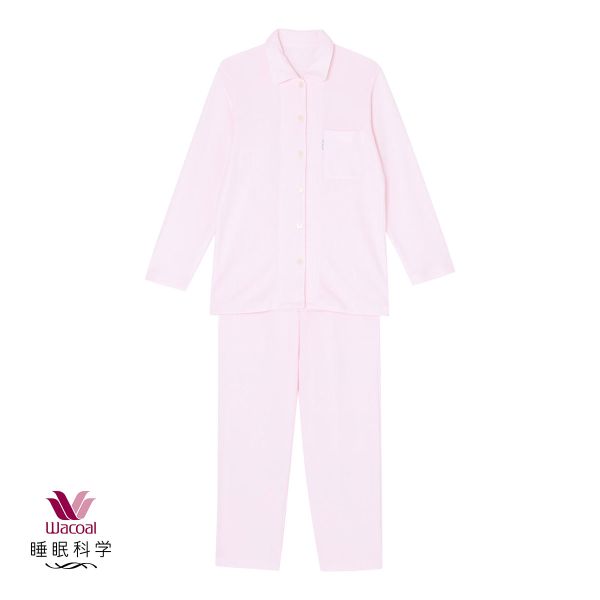 ワコール Wacoal スイミンカガク 睡眠科学 ふわごころ パジャマ 上下セット ラムコ 綿100％ ルームウェア