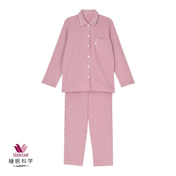 ワコール Wacoal スイミンカガク 睡眠科学 ふわごころ パジャマ 上下セット ラムコ 綿100％ ルームウェア