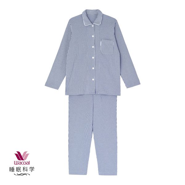 ワコール Wacoal スイミンカガク 睡眠科学 ふわごころ パジャマ 上下セット ラムコ 綿100％ ルームウェア