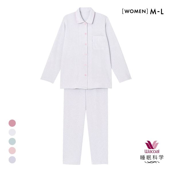 ワコール Wacoal スイミンカガク 睡眠科学 ふわごころ パジャマ 上下セット ラムコ 綿100 ルームウェア