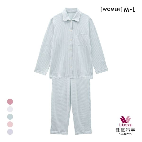 ワコール Wacoal スイミンカガク 睡眠科学 ふわごころ パジャマ 上下セット ラムコ 綿100 ルームウェア