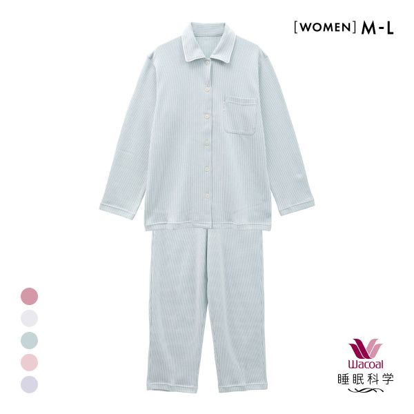 ワコール Wacoal スイミンカガク 睡眠科学 ふわごころ パジャマ 上下セット ラムコ 綿100 ルームウェア