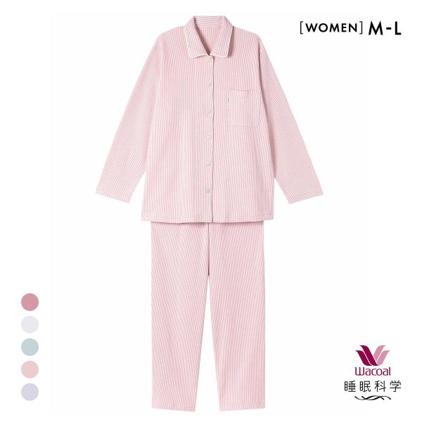 ワコール Wacoal スイミンカガク 睡眠科学 ふわごころ パジャマ 上下セット ラムコ 綿100 ルームウェア