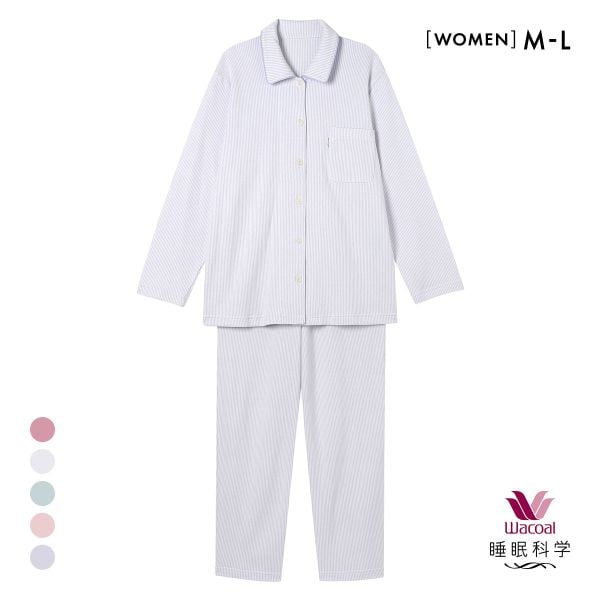 ワコール Wacoal スイミンカガク 睡眠科学 ふわごころ パジャマ 上下セット ラムコ 綿100 ルームウェア