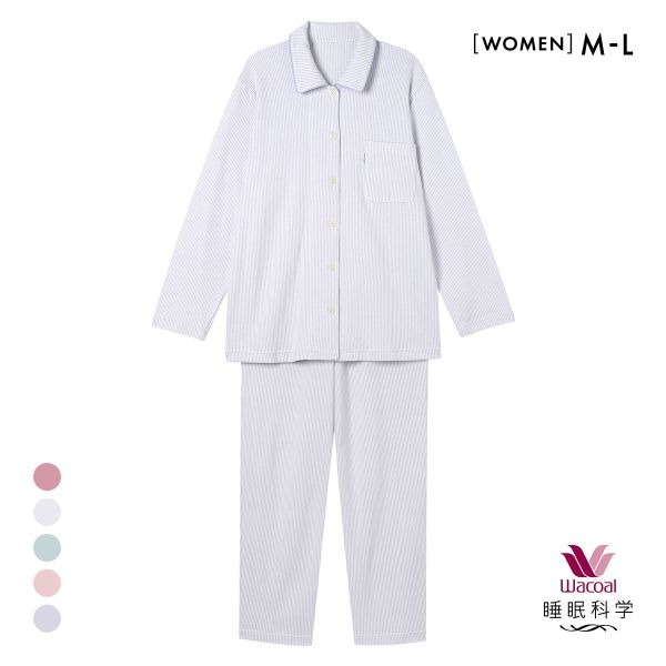 ワコール Wacoal スイミンカガク 睡眠科学 ふわごころ パジャマ 上下セット ラムコ 綿100 ルームウェア