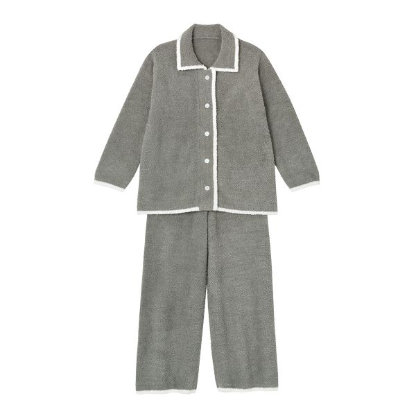 ワコール Wacoal 睡眠科学 レディース シャツパジャマ 上下セット ふんわり あったか 長袖 ML