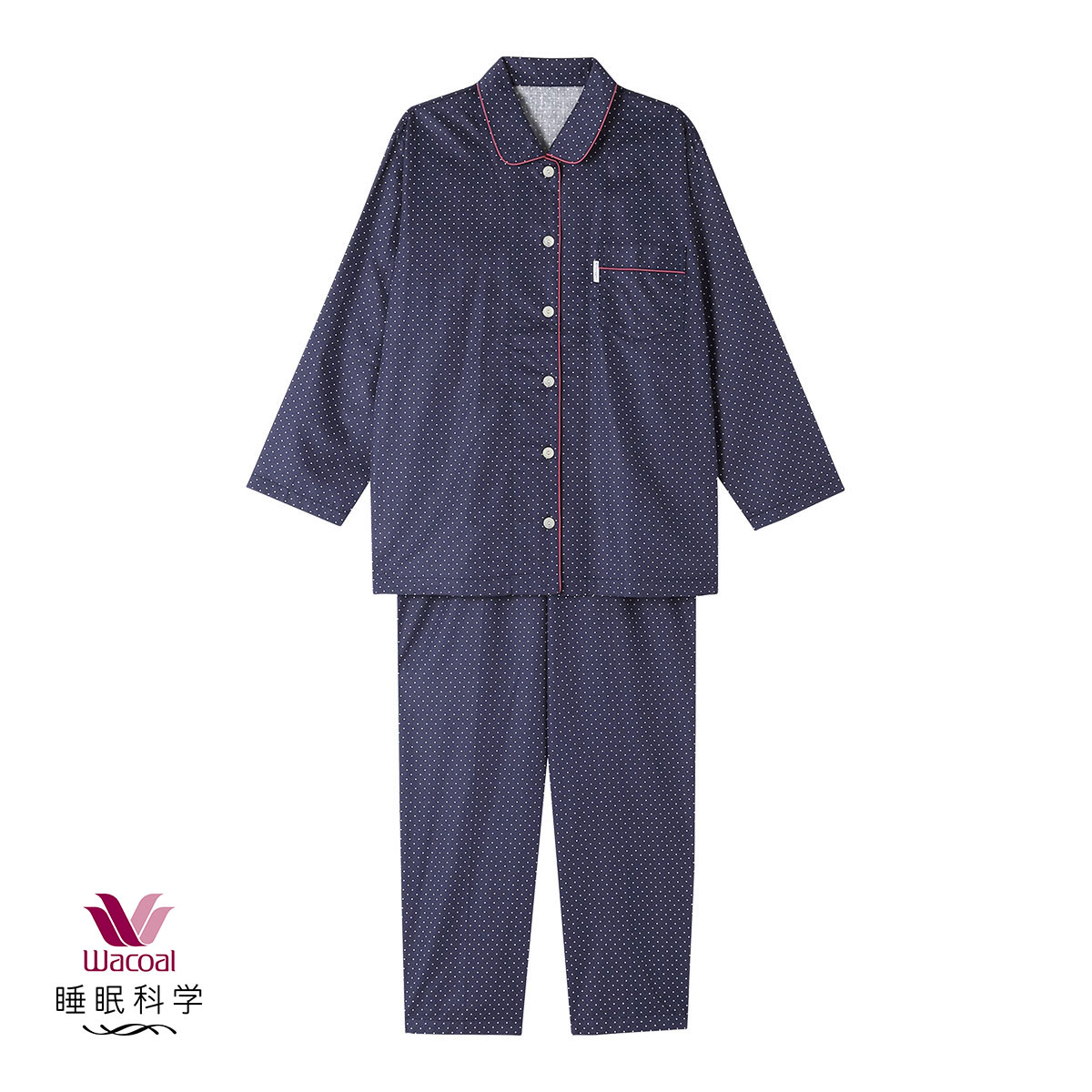 ワコール　睡眠科学　パジャマ ワコール 睡眠科学 SOU・SOU柄 シャツパジャマ レディース 高島