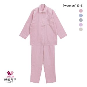 ワコール Wacoal 睡眠科学 三重ガーゼ シャツパジャマ 綿100％