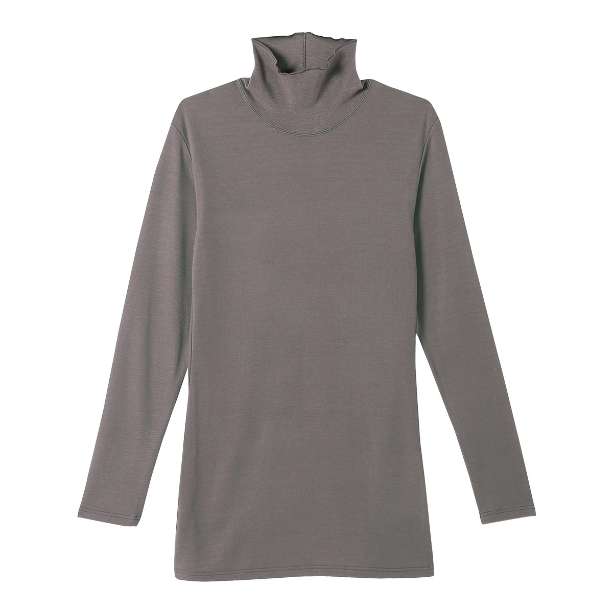 ワコール Wacoal スイミンカガク 睡眠科学 あったか おやすみインナー 長袖 トップス タートルネック LL(BR-ブラウン-LL)