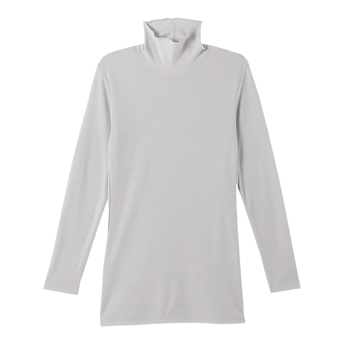 ワコール Wacoal スイミンカガク 睡眠科学 あったか おやすみインナー 長袖 トップス タートルネック LL(LGY-薄グレー-LL)