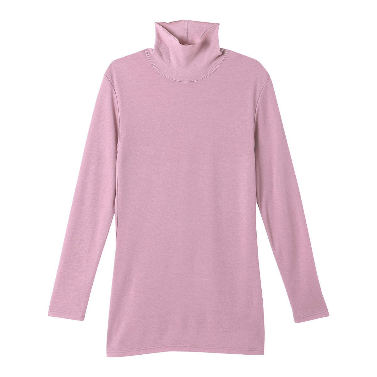 ワコール Wacoal スイミンカガク 睡眠科学 あったか おやすみインナー 長袖 トップス タートルネック LL(ROP-ローズピンク-LL)