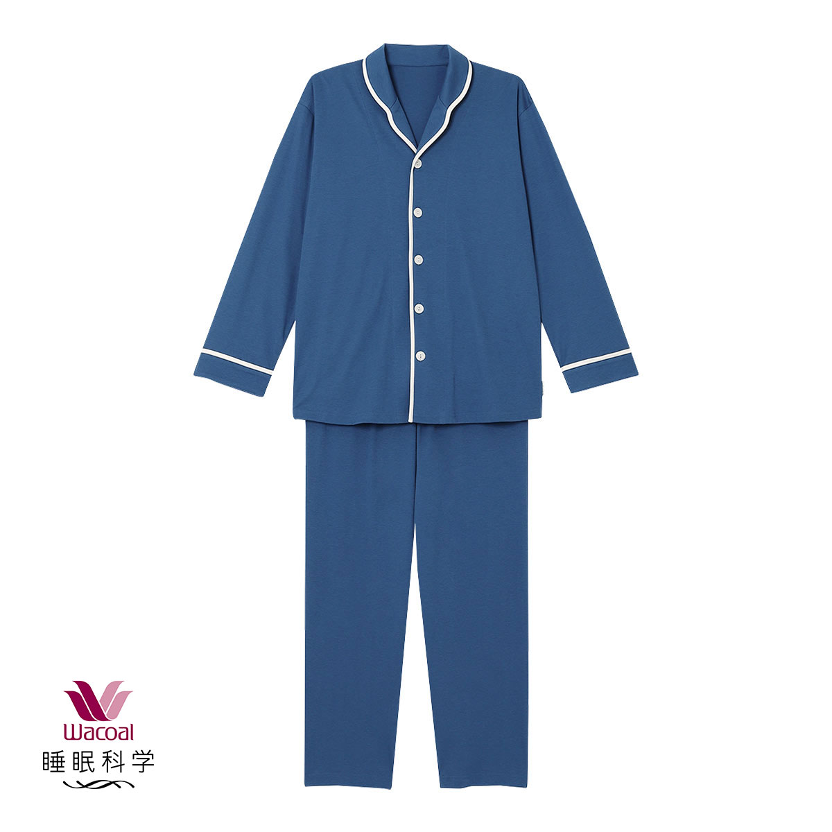 ワコール  パジャマ　睡眠科学 net限定】ワコール/睡眠科学 パジャマ／わならべ 灰白色（かい