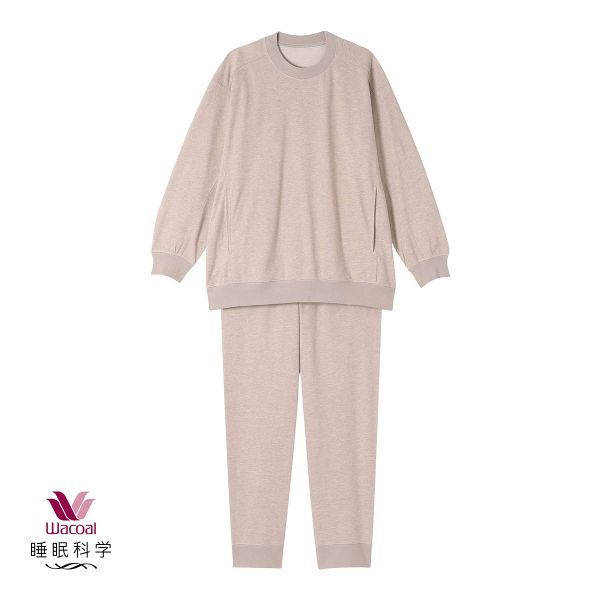 ワコール Wacoal 睡眠科学 メンズ ルームウェア パジャマ 上下セット 長袖 デニム調 綿混 紳士用 ML 寝返りしやすい YGX599