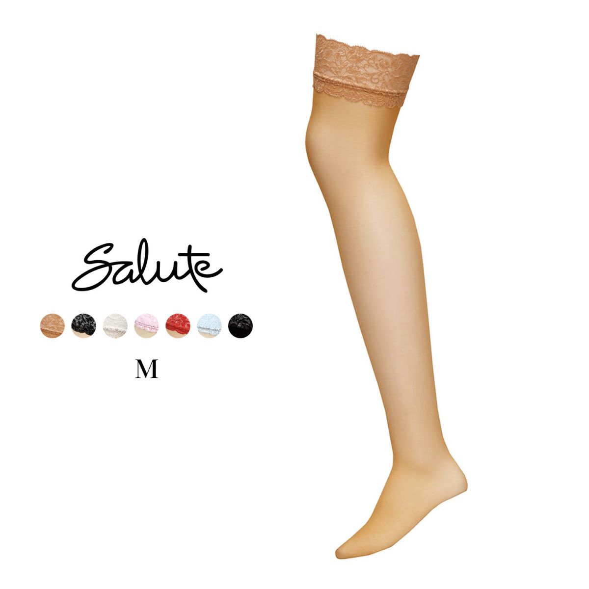 ワコール サルート ガーターストッキング 定番 00G 00group Wacoal Salute(BE-ベージュ-M)