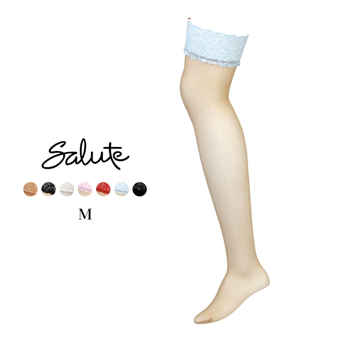 ワコール サルート ガーターストッキング 定番 00G 00group Wacoal Salute(SX-サックス-M)