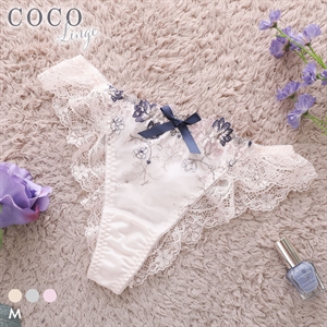 ココランジェ エリゼクラシーク Tバック ショーツ 単品 バックレース 総レース COCO Linge