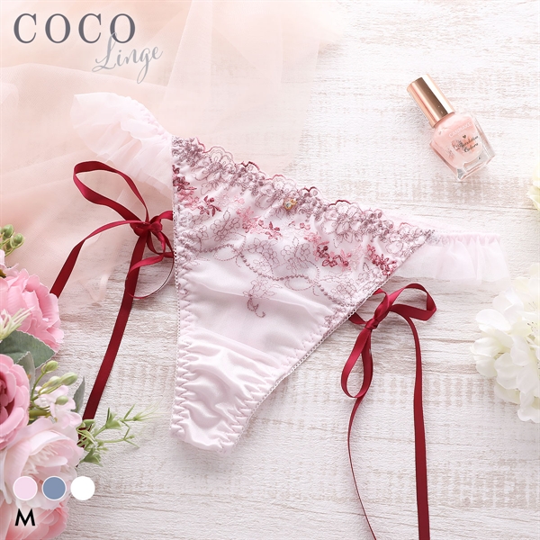 ココランジェ メリーガーデン Tバック ショーツ サイドリボン ストリング COCO Linge