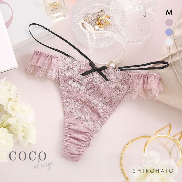ココランジェ コケティッシュコード ショーツ Tバック バックレース COCO Linge